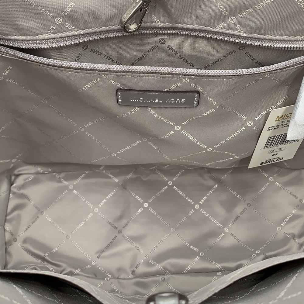 MICHAEL KORS JET SET GIRLS MEDIUM CARRYALL TOTE BRIGHT WHITE MULTI - Picture 13 of 15